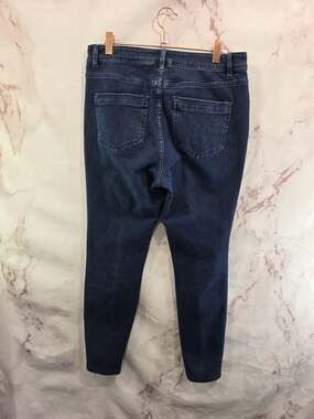 J Jill Jeans Womens 8 X 26 Premium Flex High Rise Jeggings Denim Dark Skinny